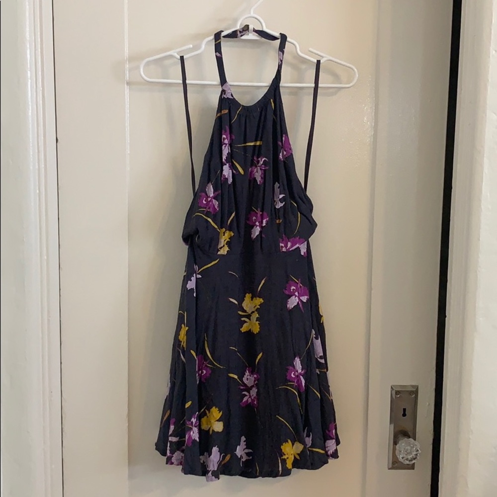 Free People Floral Backless Dress